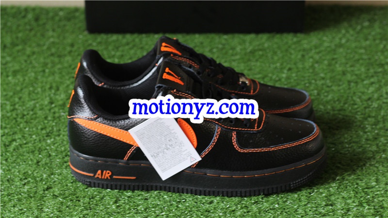 Special Field vlone X Air Force 1 Low Black Orange